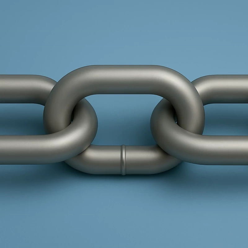 یک متر زنجیر گالوانیزه سایز 6