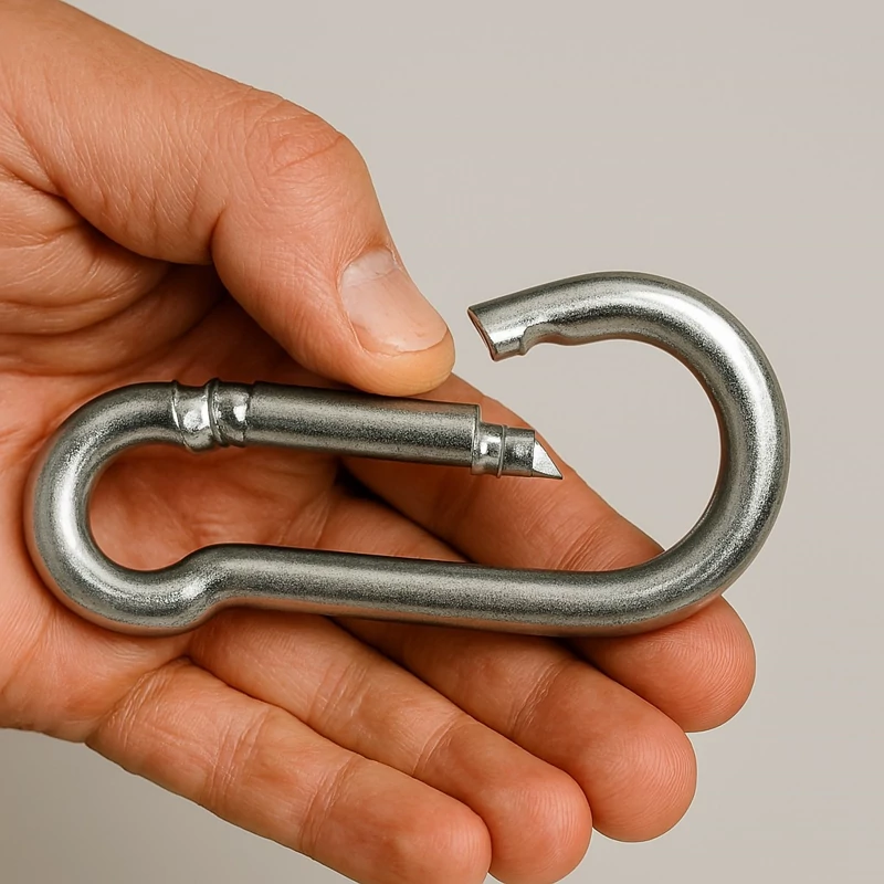 قلاب کارابین یا قلاب فنری8 مناسب برای اتصال زنجیر به بلبرینگ مخصوص تاب کودک