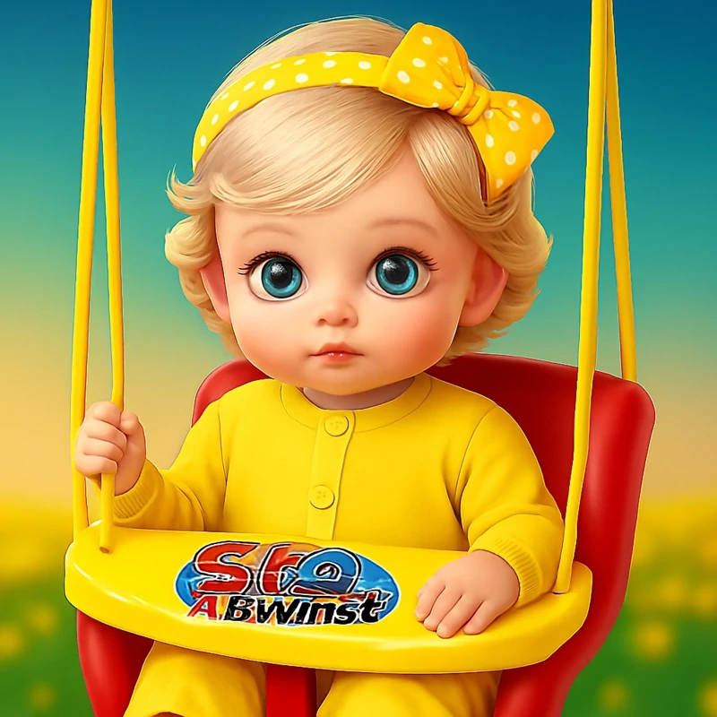 صندلی تاب کودک موزیکال خوابیده ونشسته